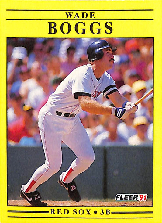 FIINR Baseball Card 1990 Fleer Wade Boggs Baseball Card #86 - Mint Condition