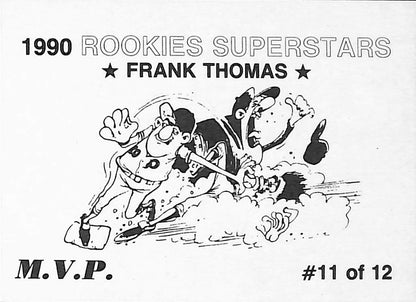 FIINR Baseball Card 1990  Frank Thomas Rookie Superstars MVP Baseball Card #11 - Rookie Card - Mint Condition