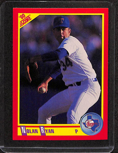 FIINR Baseball Card 1990 Score Nolan Ryan Rangers Baseball Card #250 - Mint Condition