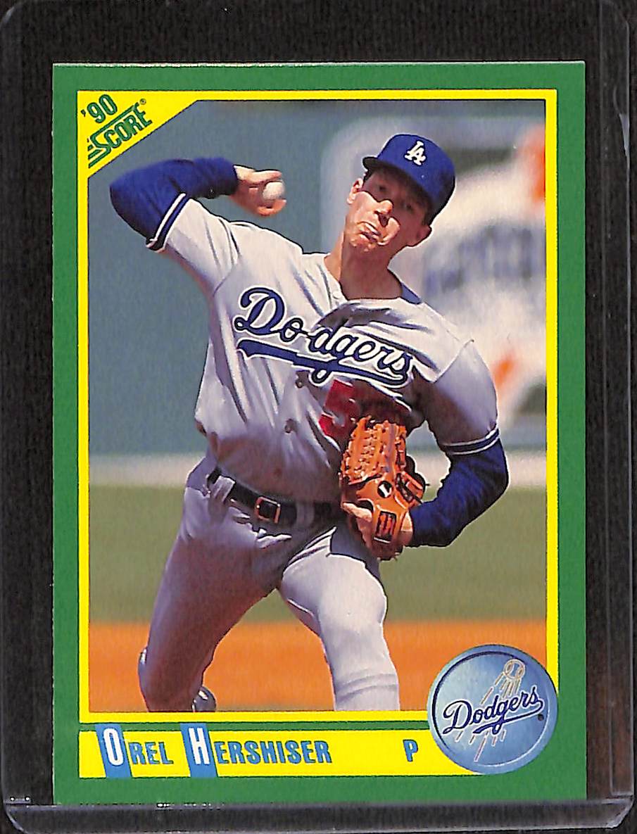 FIINR Baseball Card 1990 Score Orel Hershiser MLB Baseball Card #50 - Mint Condition