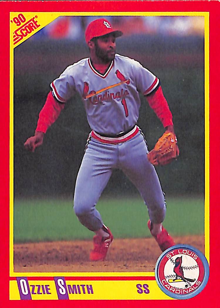 FIINR Baseball Card 1990 Score Ozzie Smith MLB Baseball Card #285 - Mint Condition