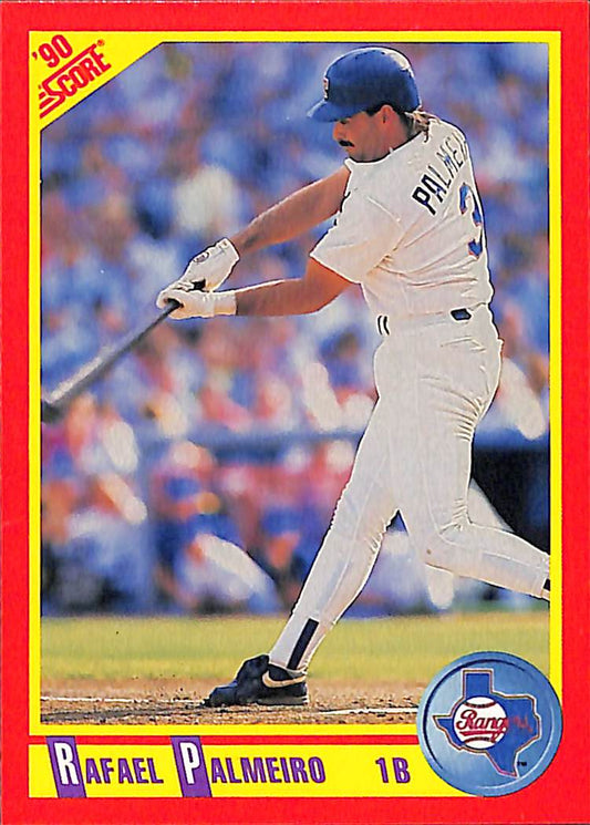 FIINR Baseball Card 1990 Score Rafael Palmeiro MLB Baseball Card #405 - Mint Condition