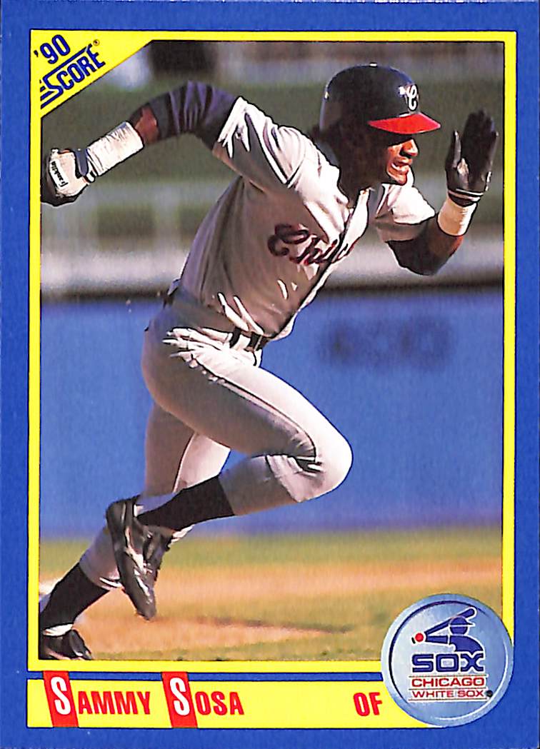 FIINR Baseball Card 1990 Score Sammy Sosa MLB Baseball Error Card #558 - Error Card - Mint Condition