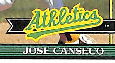 FIINR Baseball Card 1990 Topps 40 Jose Canseco Baseball Error Card #700 - Error Card - Mint Condition