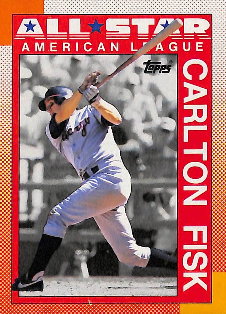 FIINR Baseball Card 1990 Topps All-Star Carlton Fisk Vintage MLB Baseball Card #392 - Mint Condition