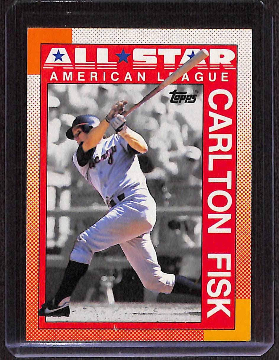 FIINR Baseball Card 1990 Topps All-Star Carlton Fisk Vintage MLB Baseball Card #392 - Mint Condition