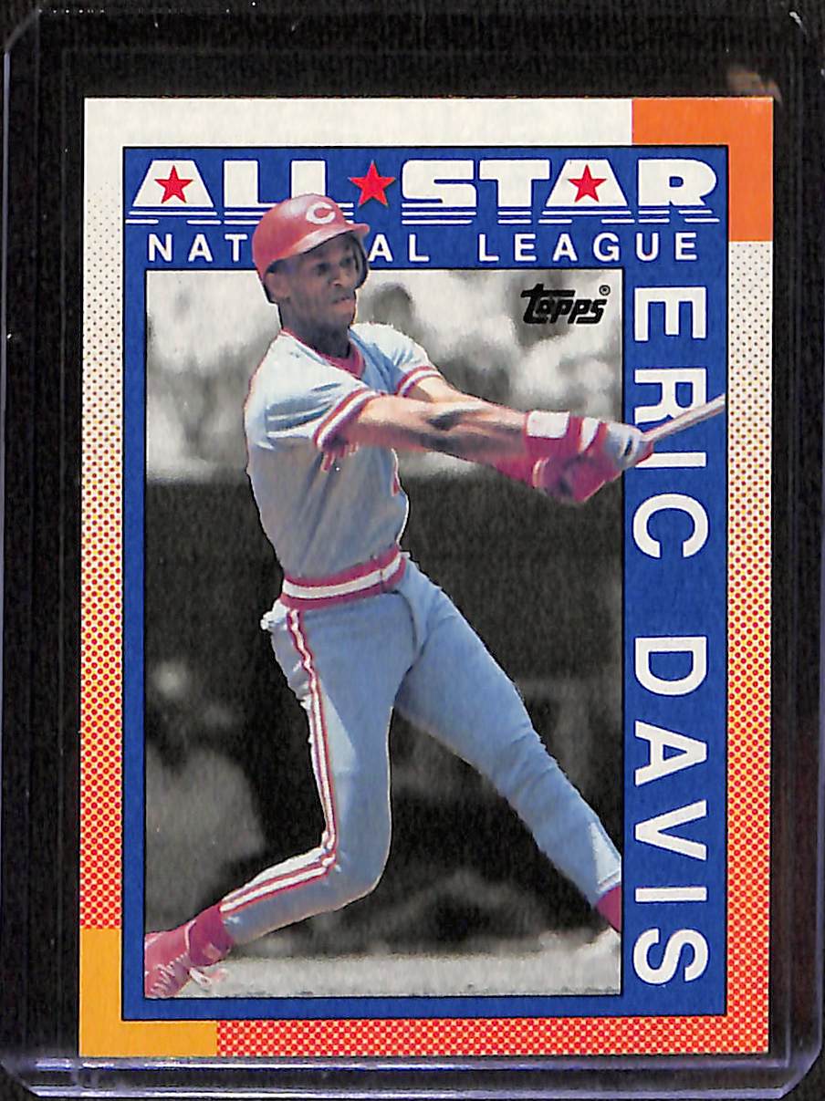 FIINR Baseball Card 1990 Topps All-Star Eric Davis Vintage Baseball Card #402 - Mint Condition