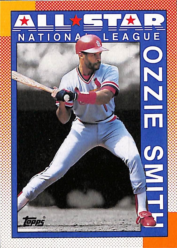 FIINR Baseball Card 1990 Topps All-Star Ozzie Smith MLB Vintage Baseball Card #400 - Mint Condition