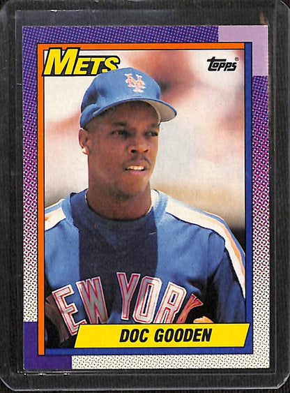 FIINR Baseball Card 1990 Topps Dwight "Doc" Gooden MLB Vintage Baseball Card #510 - Mint Condition