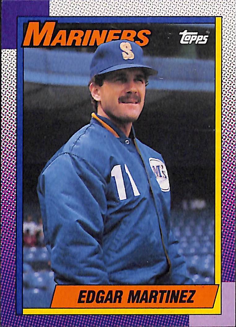 FIINR Baseball Card 1990 Topps Edgar Martinez Baseball Card #148 - Mint Condition