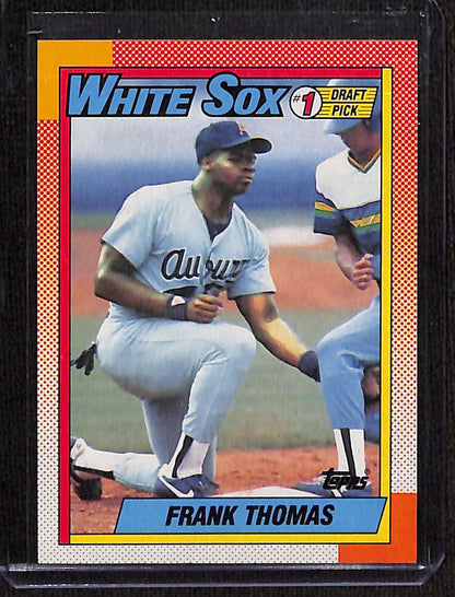 FIINR Baseball Card 1990 Topps Frank Thomas Rookie Baseball Error Card #414 - 5+ Error Card - Very Rare - Mint Condition