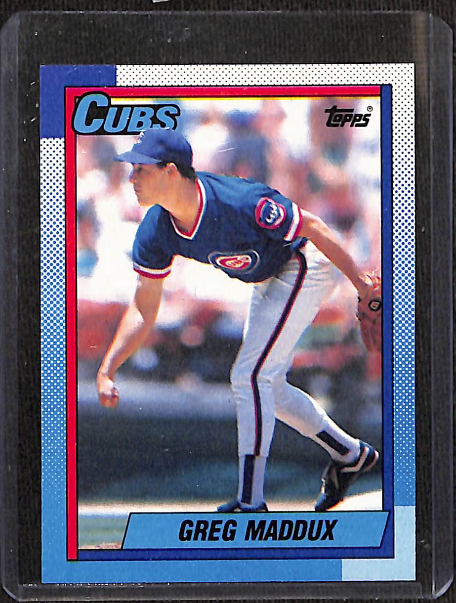 FIINR Baseball Card 1990 Topps Greg Maddux MLB Vintage Baseball Card #715 - Mint Condition