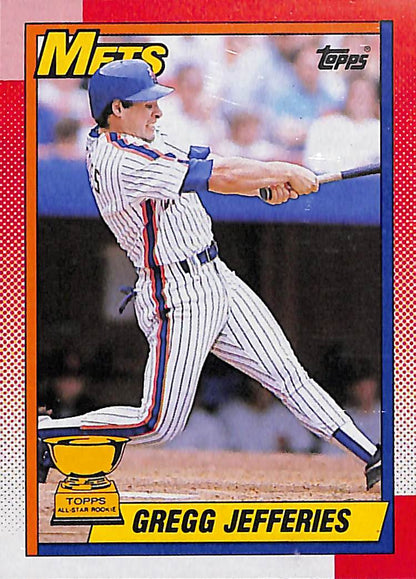 FIINR Baseball Card 1990 Topps Gregg Jefferies All Star Rookie MLB Baseball Card #457 - Mint Condition
