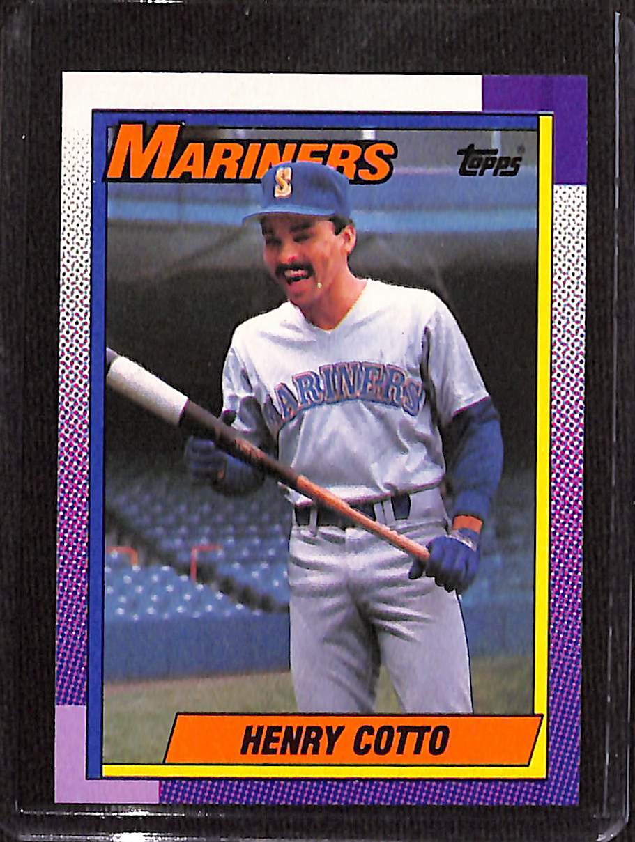FIINR Baseball Card 1990 Topps Henry Cotto MLB Vintage Baseball Error Card #31 - Error Card - Mint Condition - Very Rare