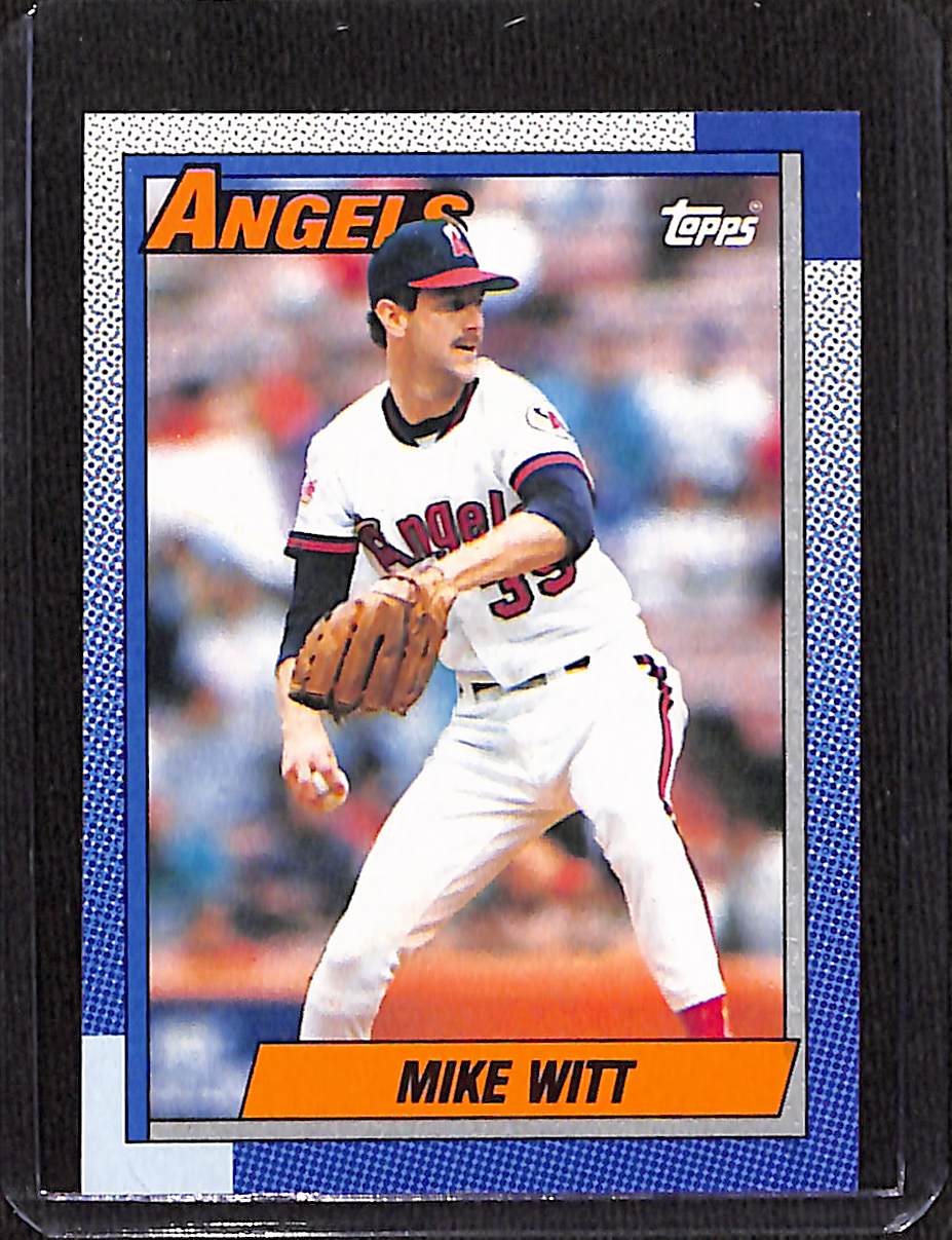 FIINR Baseball Card 1990 Topps Mike Witt Vintage MLB Baseball Card #650 - Mint Condition