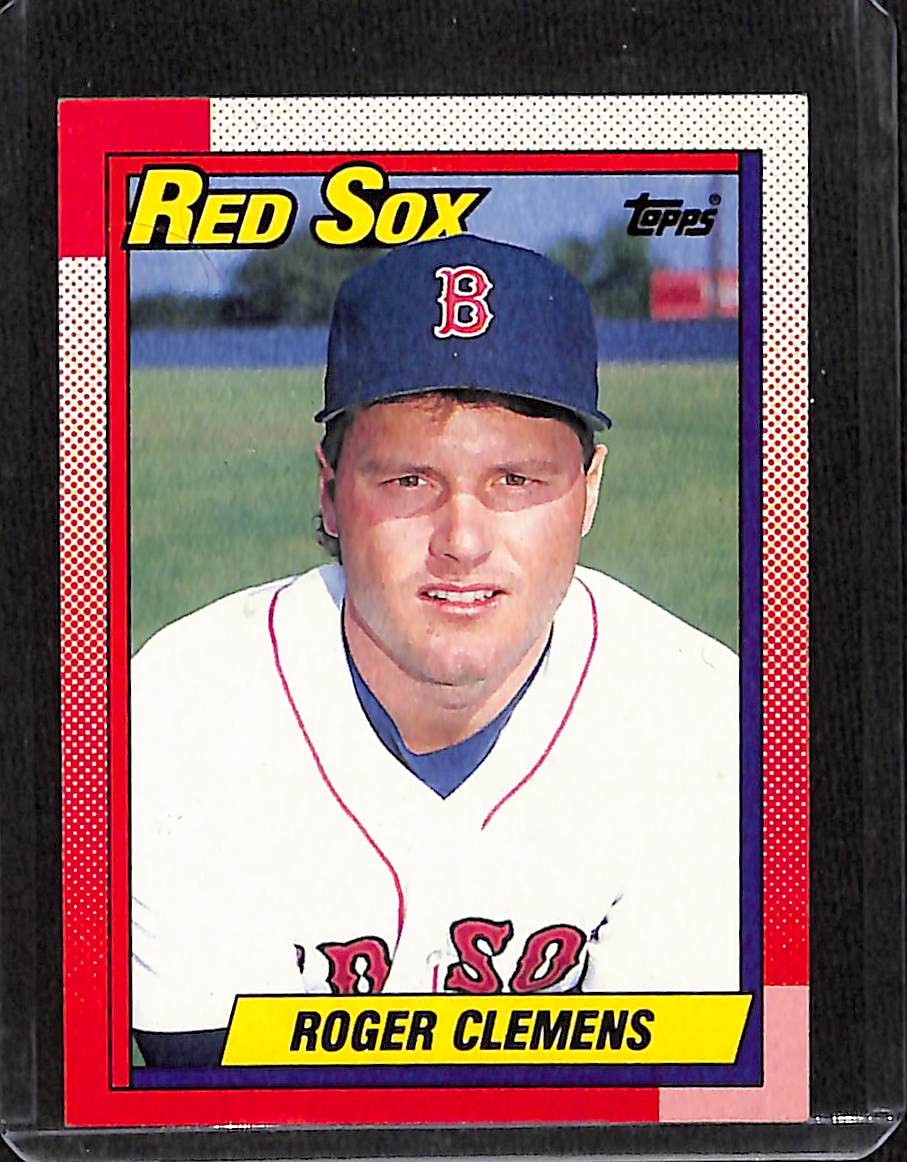FIINR Baseball Card 1990 Topps Roger Clemens Baseball Card #245 - Error Card - Very Rare - Mint Condition