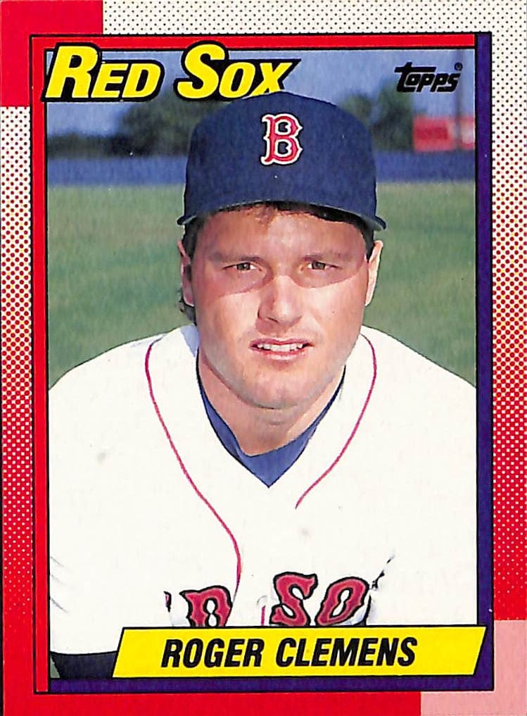 FIINR Baseball Card 1990 Topps Roger Clemens Baseball Card #245 - Error Card - Very Rare - Mint Condition