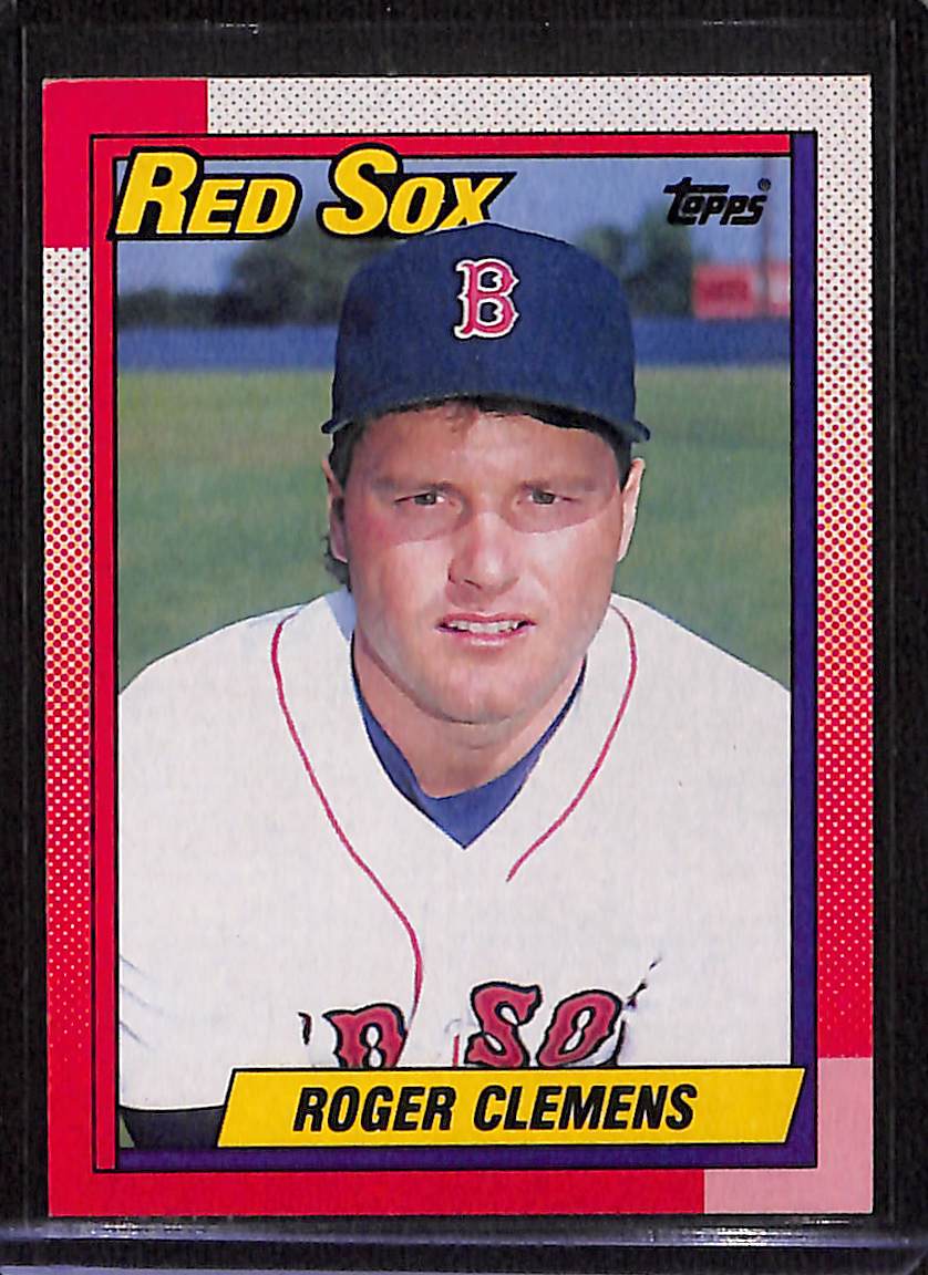 FIINR Baseball Card 1990 Topps Roger Clemens Vintage MLB Baseball Card #245 - Mint Condition