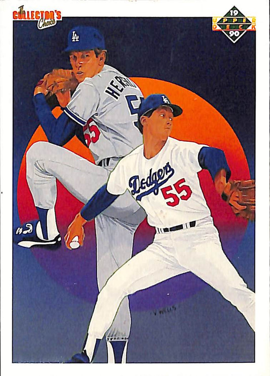 FIINR Baseball Card 1990 Upper Deck Collectors Series Orel Hershiser Baseball Card #10 - Mint Condition