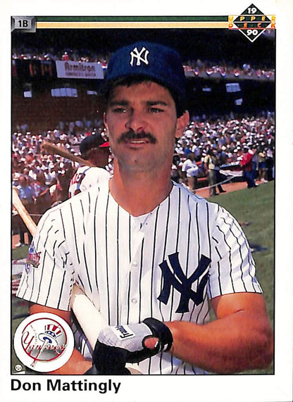 FIINR Baseball Card 1990 Upper Deck Don Mattingly Baseball Card #191 - Mint Condition