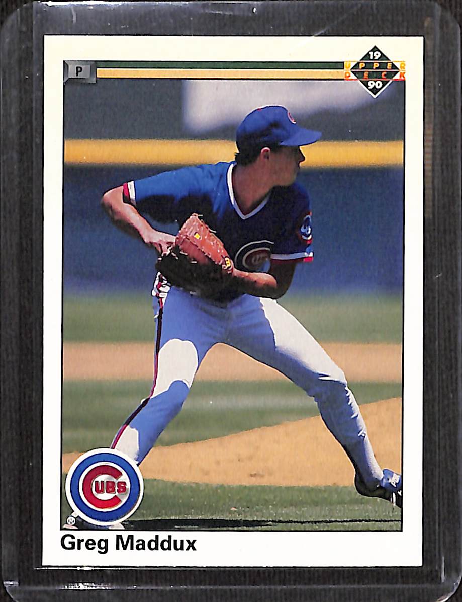 FIINR Baseball Card 1990 Upper Deck Greg Maddux MLB Baseball Card #213 - Mint Condition