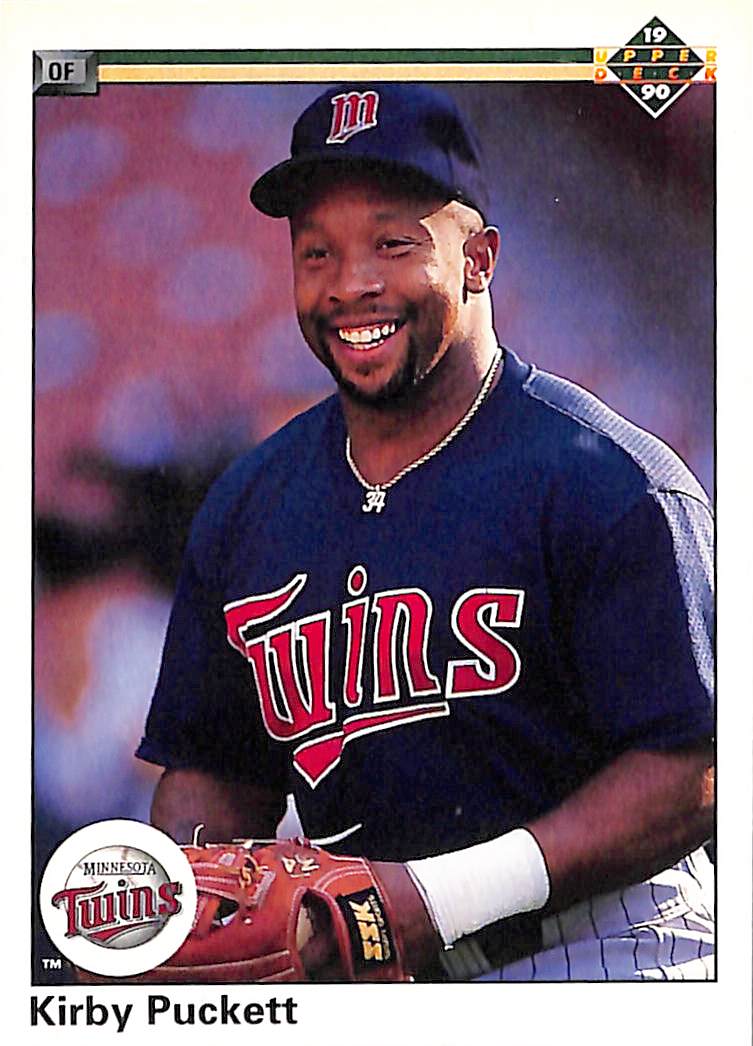 FIINR Baseball Card 1990 Upper Deck Kirby Puckett MLB Baseball Error Card #236 - Error Card - Mint Condition