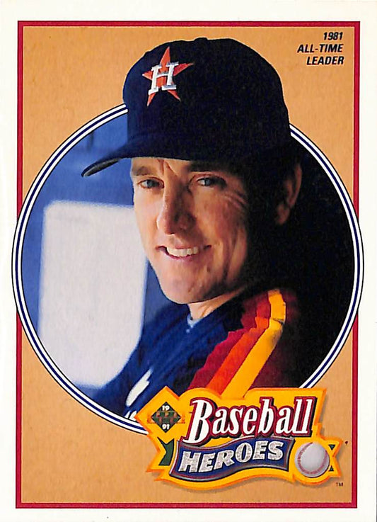 FIINR Baseball Card 1990 Upper Deck Nolan Ryan Baseball Heroes MLB Baseball Card #14 - Mint Condition