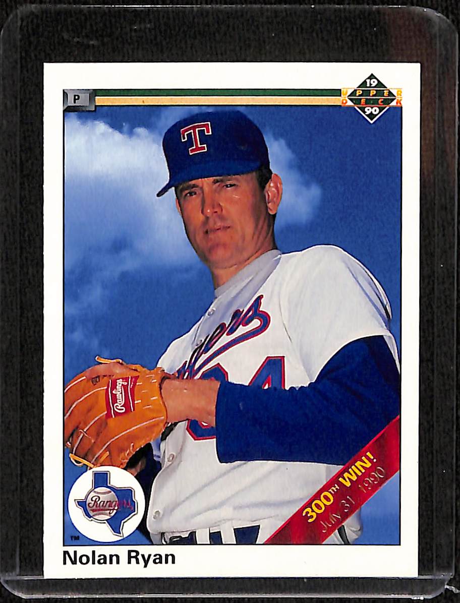 FIINR Baseball Card 1990 Upper Deck Nolan Ryan Rangers Baseball Card #734 - Mint Condition