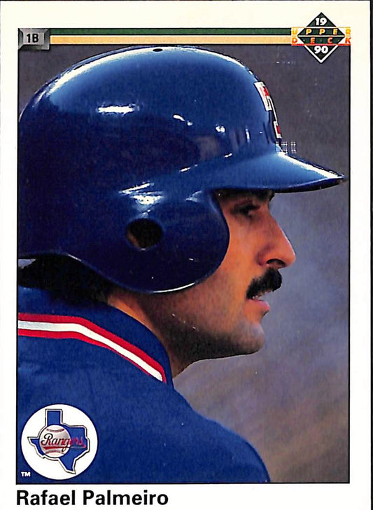 FIINR Baseball Card 1990 Upper Deck Rafael Palmeiro MLB Baseball Card #335 - Mint Condition
