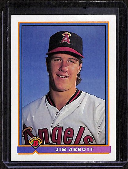 FIINR Baseball Card 1991 Bowman Jim Abbott MLB Baseball Card #200 - Mint Condition