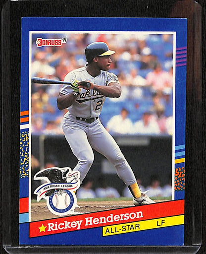 FIINR Baseball Card 1991 Donruss All-Star Rickey Henderson Baseball Card #53 - Mint Condition