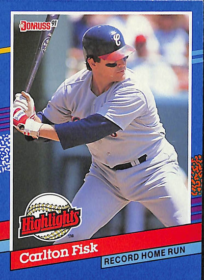 FIINR Baseball Card 1991 Donruss Carlton Fisk Baseball Error Card #BC-6 - Error Card - Mint Condition