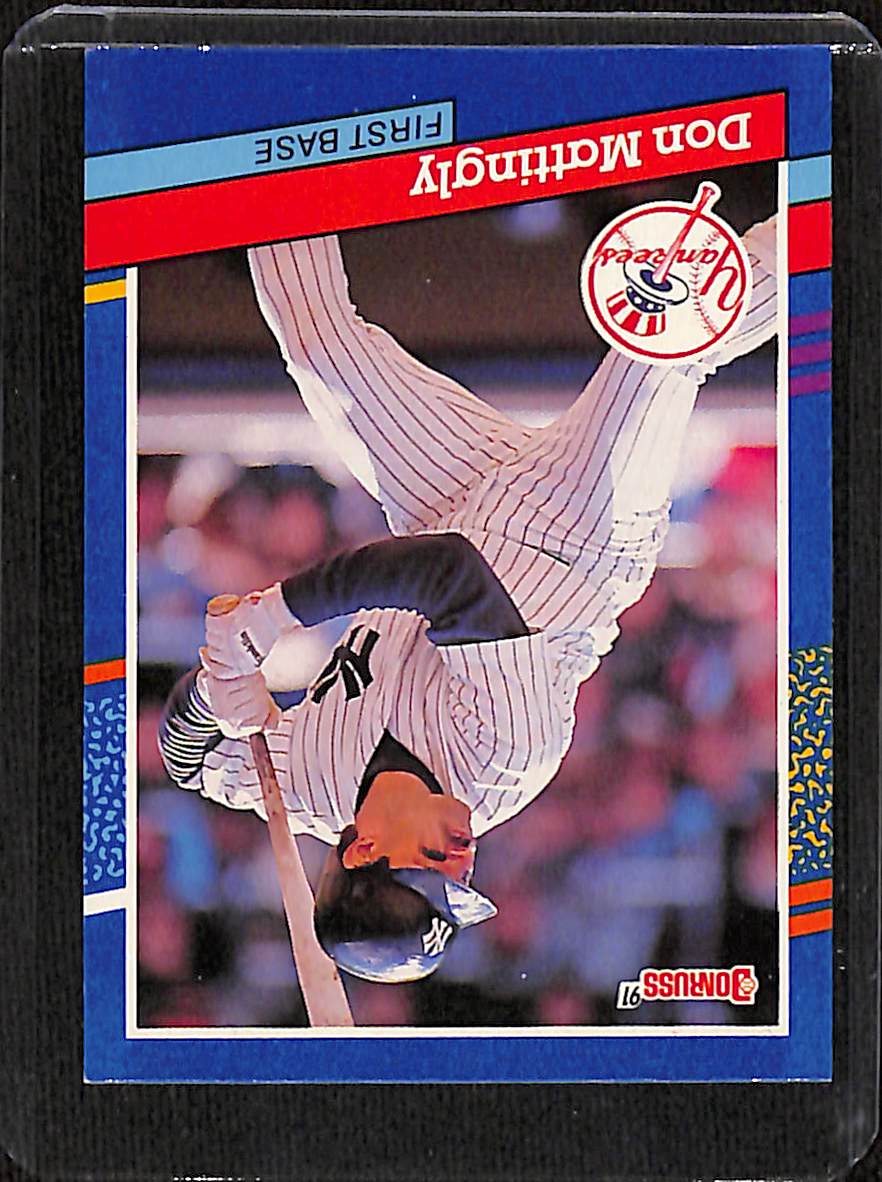 FIINR Baseball Card 1991 Donruss Don Mattingly MLB Baseball Card #107 - Mint Condition