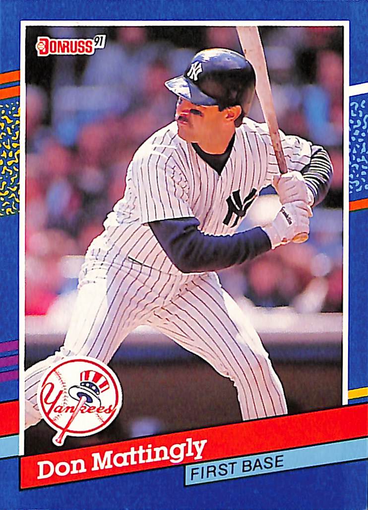 FIINR Baseball Card 1991 Donruss Don Mattingly MLB Baseball Card #107 - Mint Condition