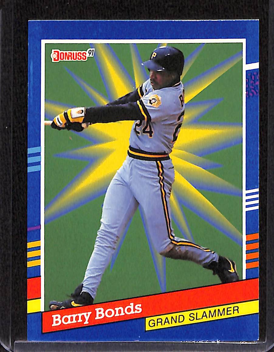 FIINR Baseball Card 1991 Donruss Grand Slammer Barry Bonds Baseball Card #5 - Mint Condition