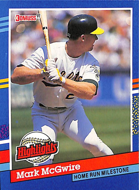 FIINR Baseball Card 1991 Donruss Mark McGwire Baseball Card #BC9 - Mint Condition