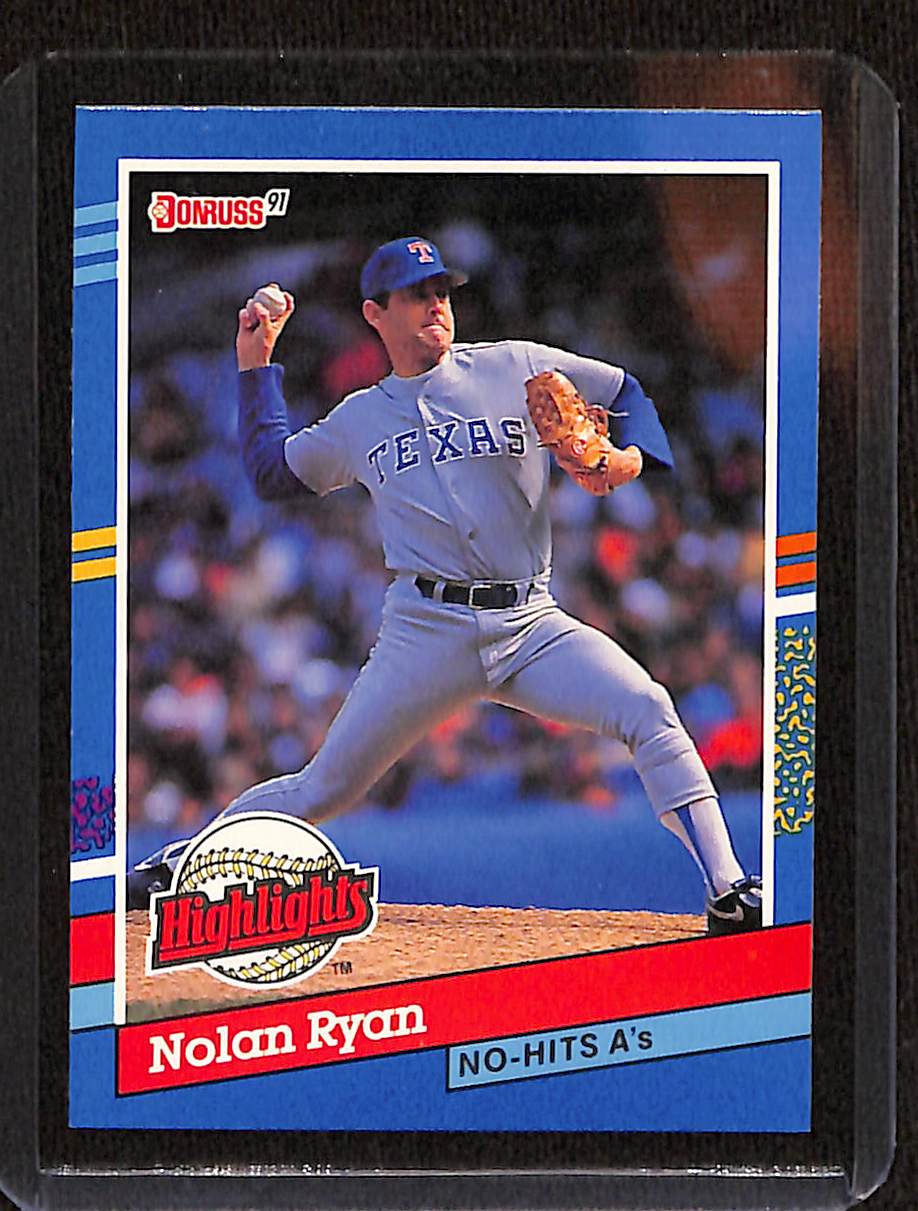 FIINR Baseball Card 1991 Donruss Nolan Ryan Baseball Error Card Rangers #BC3 - Error Card - Mint Condition