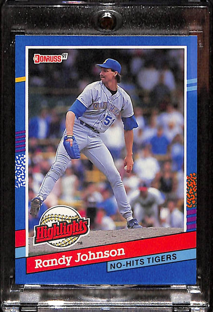 FIINR Baseball Card 1991 Donruss Randy Johnson Baseball Error Card #BC2 - 2 Error Card - Mint Condition