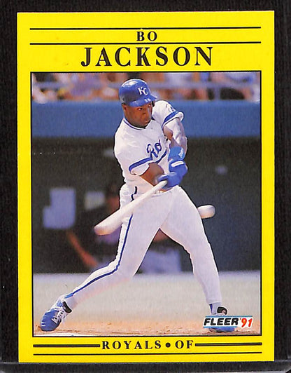 FIINR Baseball Card 1991 Fleer Bo Jackson Baseball Card Royals #561 - Mint Condition