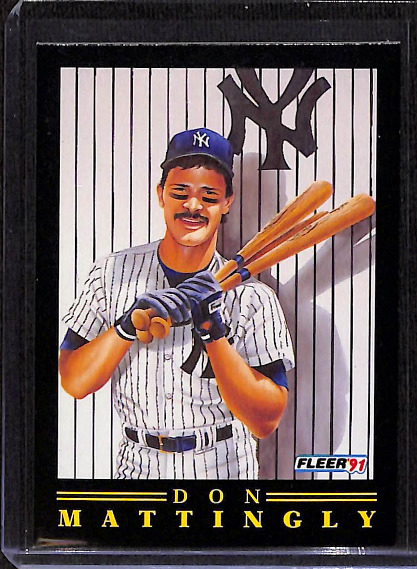 FIINR Baseball Card 1991 Fleer Don Mattingly Mr. Yankee MLB Baseball Card #11 - Mint Condition