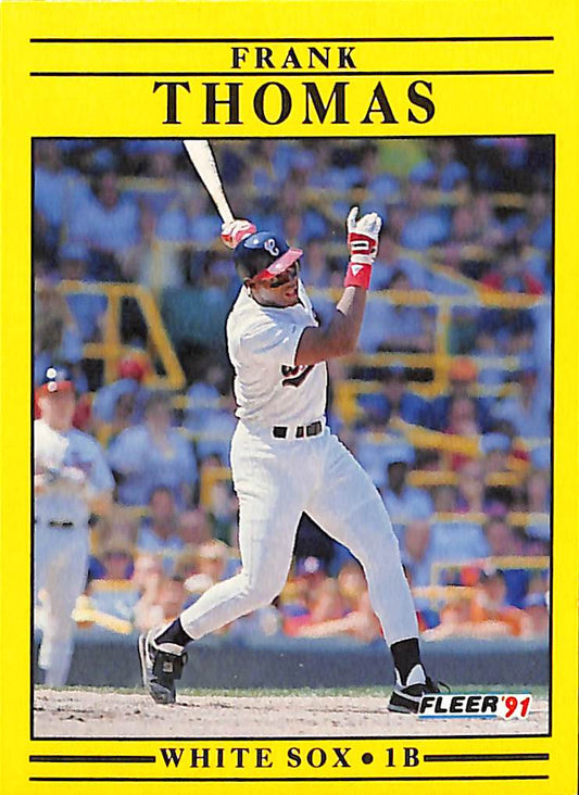 1991 Fleer Frank Thomas MLB Baseball Card #138
