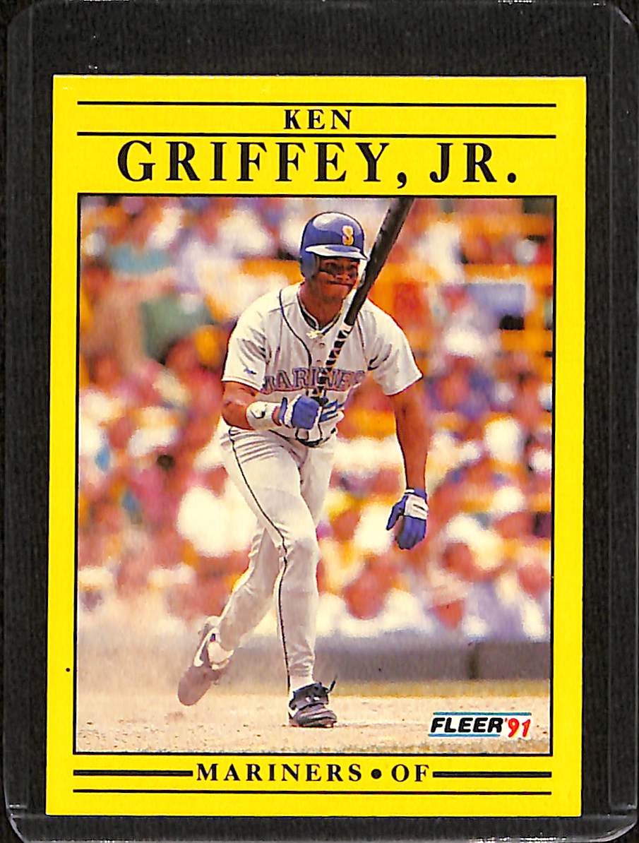 FIINR Baseball Card 1991 Fleer Ken Griffey Jr. MLB Baseball Card #450 - Mint Condition