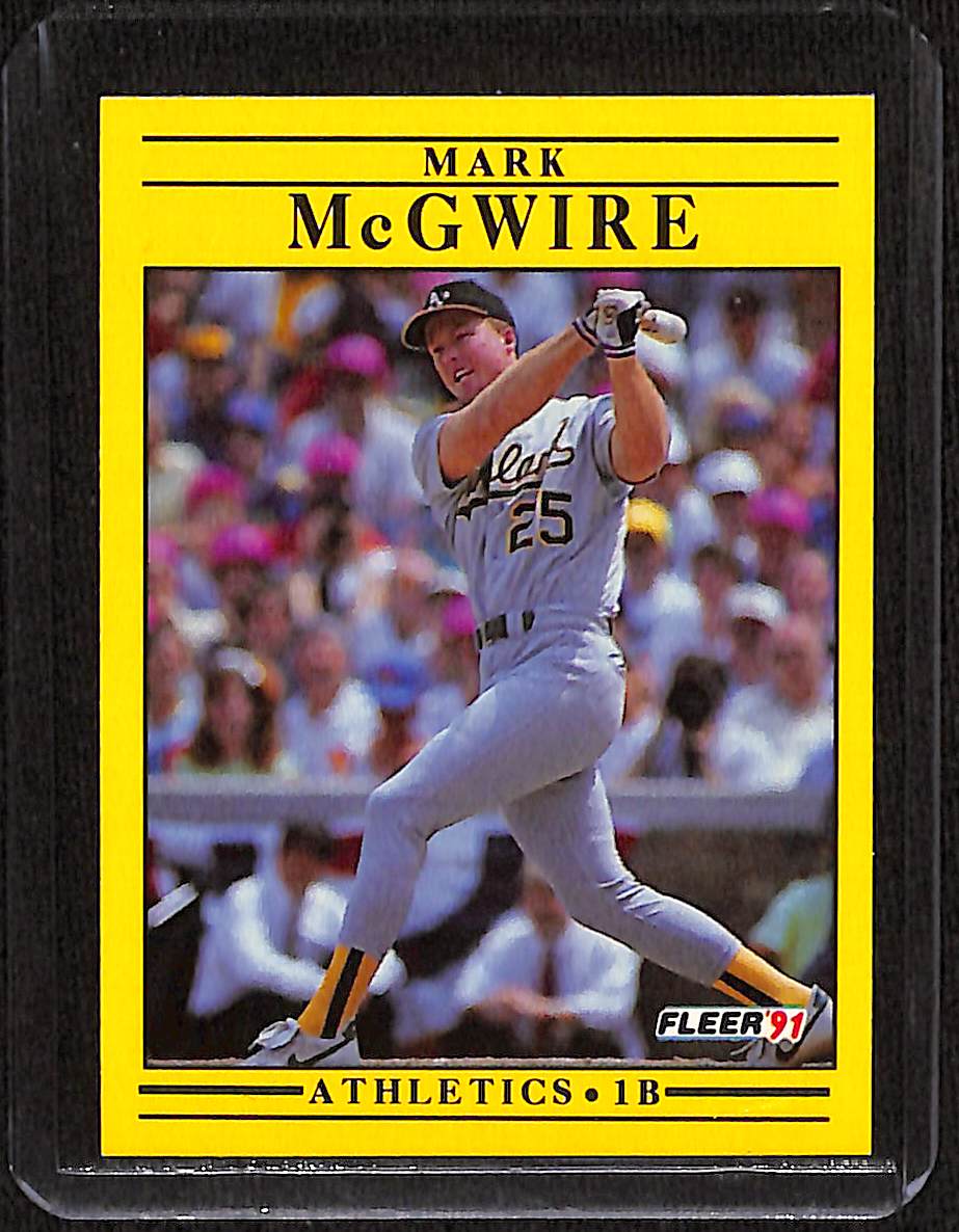 FIINR Baseball Card 1991 Fleer Mark McGwire Baseball Card #17 - Mint Condition