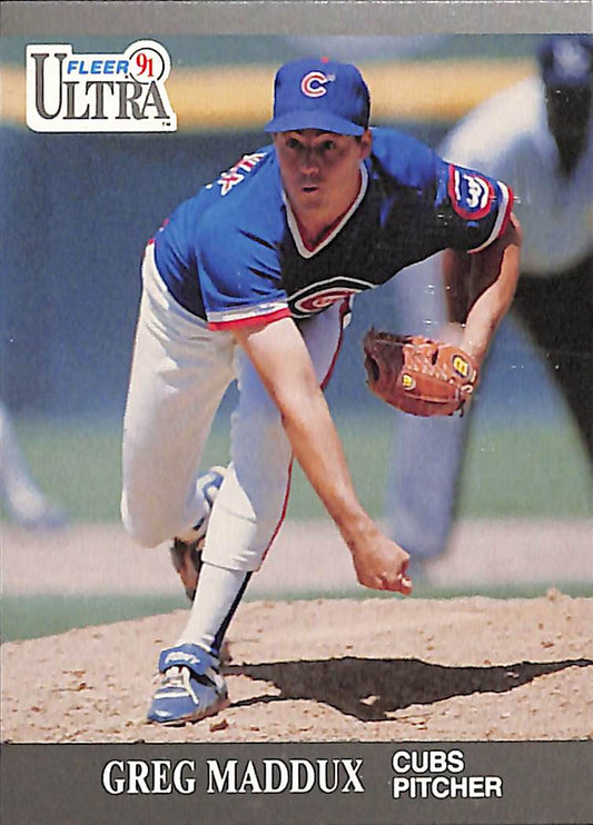 FIINR Baseball Card 1991 Fleer Ultra Greg Maddux MLB Baseball Card #64 - Mint Condition
