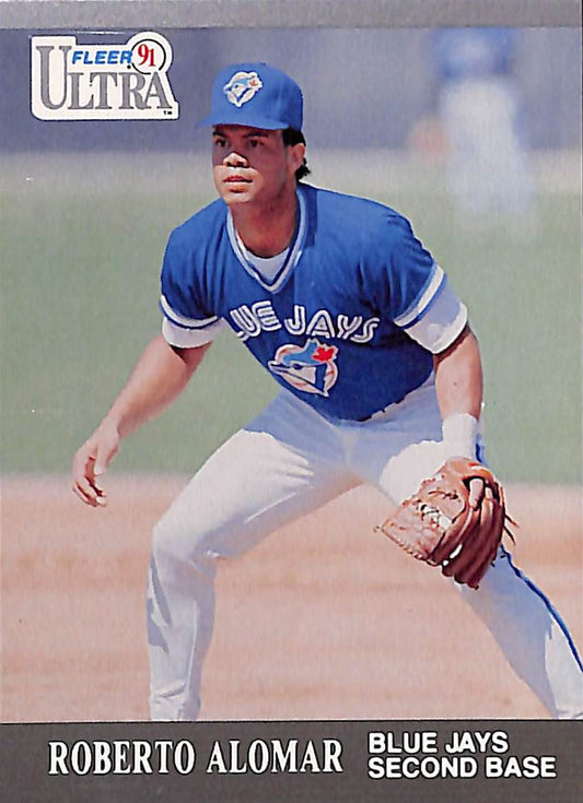 FIINR Baseball Card 1991 Fleer Ultra Roberto Alomar MLB Baseball Card #358 - Mint Condition