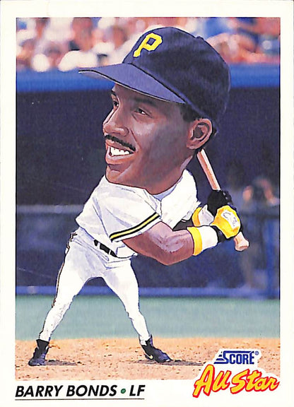 FIINR Baseball Card 1991 Score All Star Team Barry Bonds Baseball Card #777 - Mint Condition