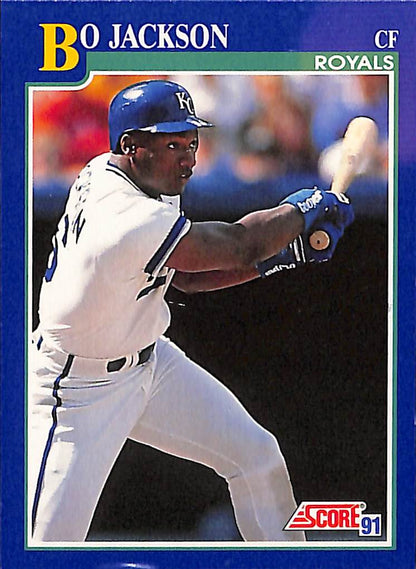 FIINR Baseball Card 1991 Score  Bo Jackson Baseball Card Royals #5 - Mint Condition