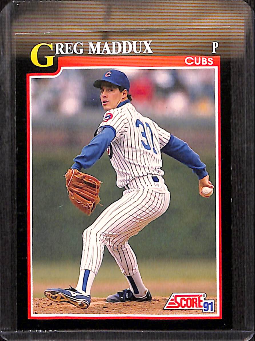 FIINR Baseball Card 1991 Score Greg Maddux MLB Baseball Card #317 - Mint Condition