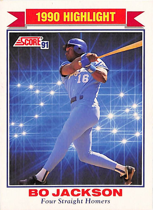 FIINR Baseball Card 1991 Score Highlight Bo Jackson Baseball Card Royals #420 - Mint Condition