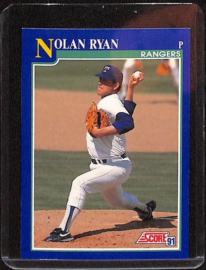 FIINR Baseball Card 1991 Score Nolan Ryan Rangers Baseball Card #4 - Mint Condition